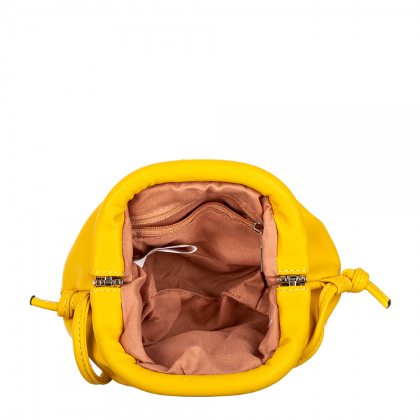 Γυναικεία τσάντα Banila κίτρινη, 5 - Kalapod.gr